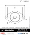 RubberPartsCatalog.com - LORD Corporation Center Bonded Mount J-18787-20 Rubber-Parts-Catalog-Delta-Flex-LORD-Corporation-Vibration-Control-Center-Bonded-Mounts-J-18787-20