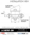 RubberPartsCatalog.com - LORD Corporation Center Bonded Mount J-18787-20 Rubber-Parts-Catalog-Delta-Flex-LORD-Corporation-Vibration-Control-Center-Bonded-Mounts-J-18787-20