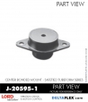 RubberPartsCatalog.com - LORD Corporation Center Bonded Mount J-20595-1 Rubber-Parts-Catalog-Delta-Flex-LORD-Corporation-Vibration-Control-Center-Bonded-Mounts-J-20595-1