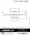 RubberPartsCatalog.com - LORD Corporation Center Bonded Mount J-20595-12 Rubber-Parts-Catalog-Delta-Flex-LORD-Corporation-Vibration-Control-Center-Bonded-Mounts-J-20595-12