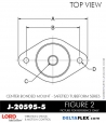 RubberPartsCatalog.com - LORD Corporation Center Bonded Mount J-20595-5 Rubber-Parts-Catalog-Delta-Flex-LORD-Corporation-Vibration-Control-Center-Bonded-Mounts-J-20595-5