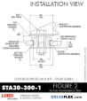 RubberPartsCatalog.com - LORD Corporation Center Bonded Mount STA30-300-1 Rubber-Parts-Catalog-Delta-Flex-LORD-Corporation-Vibration-Control-Center-Bonded-Mounts-STA30-300-1