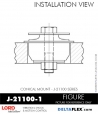 RubberPartsCatalog.com - LORD Corporation Conical Mount J-21100-1 Rubber-Parts-Catalog-Delta-Flex-LORD-Corporation-Conical-Mount-J-21100-1