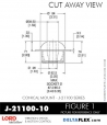 Rubber-Parts-Catalog-Delta-Flex-LORD-Corporation-Conical-Mount-J-21100-10