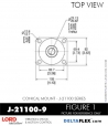 RubberPartsCatalog.com - LORD Corporation Conical Mount J-21100-9 Rubber-Parts-Catalog-Delta-Flex-LORD-Corporation-Conical-Mount-J-21100-9