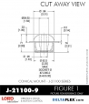 RubberPartsCatalog.com - LORD Corporation Conical Mount J-21100-9 Rubber-Parts-Catalog-Delta-Flex-LORD-Corporation-Conical-Mount-J-21100-9