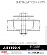 RubberPartsCatalog.com - LORD Corporation Conical Mount J-21100-9 Rubber-Parts-Catalog-Delta-Flex-LORD-Corporation-Conical-Mount-J-21100-9