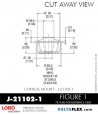 RubberPartsCatalog.com - LORD Corporation Conical Mount J-211002-1 Rubber-Parts-Catalog-Delta-Flex-LORD-Corporation-Conical-Mount-J-211002-1