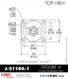 RubberPartsCatalog.com - LORD Corporation Conical Mount J-211004-1 Rubber-Parts-Catalog-Delta-Flex-LORD-Corporation-Conical-Mount-J-21104-1