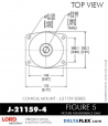 RubberPartsCatalog.com - LORD Corporation Conical Mount J-21159-4 Rubber-Parts-Catalog-Delta-Flex-LORD-Corporation-Conical-Mount-J-21159-4