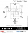 RubberPartsCatalog.com - LORD Corporation Conical Mount J-21159-7 Rubber-Parts-Catalog-Delta-Flex-LORD-Corporation-Conical-Mount-J-21159-7