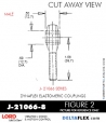 RubberPartsCatalog.com - LORD Corporation Rod Ends J-21066-8 RUBBER-PARTS-CATALOG-DELTAFLEX-Vibration-Isolator-LORD-ROD-ENDS-J-21066-8
