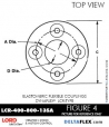 RubberPartsCatalog.com DeltaFlex-LORD Corporation DYNAFLEX Coupling LCR-Type LCR-400-800-135A Rubber-Parts-Catalog-Delta-Flex-LORD-DYNAFLEX-Coupling-LCR-Type-LCR-400-800-135A