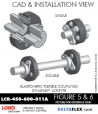 RubberPartsCatalog.com DeltaFlex-LORD Corporation DYNAFLEX Coupling LCR-Type LCR-450-600-011A Rubber-Parts-Catalog-Delta-Flex-LORD-DYNAFLEX-Coupling-LCR-Type-LCR-450-600-011A