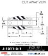 RubberPartsCatalog.com - LORD Corporation BinDynaflex Shear-Type Coupling - J-1211-2-1 RUBBER-PARTS-CATALOG-DELTAFLEX-Vibration-Isolator-LORD-Dynaflex-Shear-Type-Couplings -Coupling-J-1211-2-1