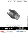 RubberPartsCatalog.com - LORD Corporation BinDynaflex Shear-Type Coupling - J-1211-2-6 RUBBER-PARTS-CATALOG-DELTAFLEX-Vibration-Isolator-LORD-Dynaflex-Shear-Type-Couplings -Coupling-J-1211-2-6