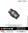 RubberPartsCatalog.com - LORD Corporation BinDynaflex Shear-Type Coupling - J-1211-4-35 RUBBER-PARTS-CATALOG-DELTAFLEX-Vibration-Isolator-LORD-Dynaflex-Shear-Type-Couplings -Coupling-J-1211-4-35
