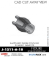 RubberPartsCatalog.com - LORD Corporation BinDynaflex Shear-Type Coupling - J-1211-6-18 RUBBER-PARTS-CATALOG-DELTAFLEX-Vibration-Isolator-LORD-Dynaflex-Shear-Type-Couplings -Coupling-J-1211-6-18