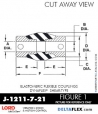 RubberPartsCatalog.com - LORD Corporation BinDynaflex Shear-Type Coupling - J-1211-7-21 RUBBER-PARTS-CATALOG-DELTAFLEX-Vibration-Isolator-LORD-Dynaflex-Shear-Type-Couplings -Coupling-J-1211-7-21