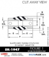 RubberPartsCatalog.com - LORD Corporation BinDynaflex Shear-Type Coupling - SK-1947 RUBBER-PARTS-CATALOG-DELTAFLEX-Vibration-Isolator-LORD-Dynaflex-Shear-Type-Couplings -Coupling-SK-1947