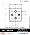 RubberPartsCatalog.com - LORD Corporation Flex-Bolt Sandwich Mounts - J-5130-55 Rubber-Parts-Catalog-Delta-Flex-LORD-Flex-Bolt-Large-Sandwich-Mounts-J-5130-55