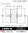 RubberPartsCatalog.com - LORD Corporation Flex-Bolt Sandwich Mounts - J-5682-22 Rubber-Parts-Catalog-Delta-Flex-LORD-Flex-Bolt-Large-Sandwich-Mounts-J-5682-22