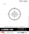 RubberPartsCatalog.com - LORD Corporation Flex-Bolt Sandwich Mounts - J-3424-143 Rubber-Parts-Catalog-Delta-Flex-LORD-Flex-Bolt-Medium-Sandwich-Mounts-Femal-Female-J-3424-143