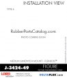 RubberPartsCatalog.com - LORD Corporation Flex-Bolt Sandwich Mounts - J-3424-49 Rubber-Parts-Catalog-Delta-Flex-LORD-Flex-Bolt-Medium-Sandwich-Mounts-Femal-Female-J-3424-49