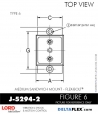 RubberPartsCatalog.com - LORD Corporation Flex-Bolt Sandwich Mounts - J-5294-2 Rubber-Parts-Catalog-Delta-Flex-LORD-Flex-Bolt-Medium-Sandwich-Mounts-J-5294-2