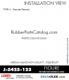 RubberPartsCatalog.com - LORD Corporation Flex-Bolt Sandwich Mounts - J-5425-123 Rubber-Parts-Catalog-Delta-Flex-LORD-Flex-Bolt-Medium-Sandwich-Mounts-Femal-Female-J-5425-123