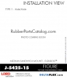 RubberPartsCatalog.com - LORD Corporation Flex-Bolt Sandwich Mounts - J-5425-15 Rubber-Parts-Catalog-Delta-Flex-LORD-Flex-Bolt-Medium-Sandwich-Mounts-Male-Male-J-5425-15