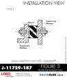 RubberPartsCatalog.com - LORD Corporation Flex-Bolt Sandwich Mounts - J-11729-187 Rubber-Parts-Catalog-Delta-Flex-LORD-Flex-Bolt-Small-Sandwich-Mounts-J-11729-187
