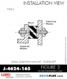 RubberPartsCatalog.com - LORD Corporation Flex-Bolt Sandwich Mounts - J-4624-165 Rubber-Parts-Catalog-Delta-Flex-LORD-Flex-Bolt-Small-Sandwich-Mounts-J-4624-165