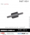 RubberPartsCatalog.com Deltaflex LORD Corporation Sandwich Mount SMB003-0400-8 Rubber-Parts-Catalog-Delta-Flex-LORD-Corporation-Flex-Bolt-Small-Sandwich-Mounts-SMB003-0400-8