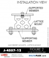 RubberPartsCatalog.com - LORD Corporation Machinery Mount J-4557-12 RUBBER-PARTS-CATALOG-DELTA-FLEX-LORD-CORPORATION-VIBRATION-ISOLATER-Machinery-Mounts-LATTICE-MOUNT-J-4557-12