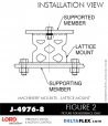 RubberPartsCatalog.com - LORD Corporation Machinery Mount J-4976-8 RUBBER-PARTS-CATALOG-DELTA-FLEX-LORD-CORPORATION-VIBRATION-ISOLATER-Machinery-Mounts-LATTICE-MOUNT-J-4976-8