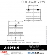 RubberPartsCatalog.com - LORD Corporation Machinery Mount J-4976-9 RUBBER-PARTS-CATALOG-DELTA-FLEX-LORD-CORPORATION-VIBRATION-ISOLATER-Machinery-Mounts-LATTICE-MOUNT-J-4976-9