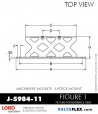 RubberPartsCatalog.com - LORD Corporation Machinery Mount J-5984-11 RUBBER-PARTS-CATALOG-DELTA-FLEX-LORD-CORPORATION-VIBRATION-ISOLATER-Machinery-Mounts-LATTICE-MOUNT-J-5984-11