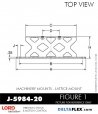 RubberPartsCatalog.com - LORD Corporation Machinery Mount J-5984-20 RUBBER-PARTS-CATALOG-DELTA-FLEX-LORD-CORPORATION-VIBRATION-ISOLATER-Machinery-Mounts-LATTICE-MOUNT-J-5984-20