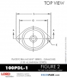 RubberPartsCatalog.com - LORD Corporation Plateform Mount 100PDL-1 RUBBER-PARTS-CATALOG-DELTAFLEX-Vibration-Isolator-LORD-Corporation-PLATEFORM-MOUNT-SERIES-DIAMOND-100PDL-1