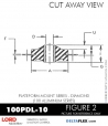 RubberPartsCatalog.com - LORD Corporation Plateform Mount 100PDL-10 RUBBER-PARTS-CATALOG-DELTAFLEX-Vibration-Isolator-LORD-Corporation-PLATEFORM-MOUNT-SERIES-DIAMOND-100PDL-10