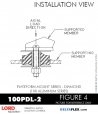 RubberPartsCatalog.com - LORD Corporation Plateform Mount 100PDL-2 RUBBER-PARTS-CATALOG-DELTAFLEX-Vibration-Isolator-LORD-Corporation-PLATEFORM-MOUNT-SERIES-DIAMOND-100PDL-2