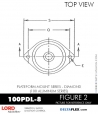 RubberPartsCatalog.com - LORD Corporation Plateform Mount 100PDL-8 RUBBER-PARTS-CATALOG-DELTAFLEX-Vibration-Isolator-LORD-Corporation-PLATEFORM-MOUNT-SERIES-DIAMOND-100PDL-8