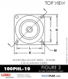 RubberPartsCatalog.com - LORD Corporation Plateform Mount 100PHL-10 RUBBER-PARTS-CATALOG-DELTAFLEX-Vibration-Isolator-LORD-PLATEFORM-MOUNT-SERIES-HOLDER-100PHL-10