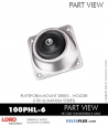 RubberPartsCatalog.com - LORD Corporation Plateform Mount 100PHL-6 RUBBER-PARTS-CATALOG-DELTAFLEX-Vibration-Isolator-LORD-PLATEFORM-MOUNT-SERIES-HOLDER-100PHL-6