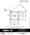 RubberPartsCatalog.com - LORD Corporation Plateform Mount 100PL-10 RUBBER-PARTS-CATALOG-DELTAFLEX-Vibration-Isolator-LORD-Corporation-PLATEFORM-MOUNT-SERIES-Square-100PL-10