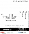 RubberPartsCatalog.com - LORD Corporation Plateform Mount 106PL-2 RUBBER-PARTS-CATALOG-DELTAFLEX-Vibration-Isolator-LORD-Corporation-PLATEFORM-MOUNT-SERIES-Square-106PL-2
