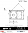 RubberPartsCatalog.com - LORD Corporation Plateform Mount 150P-12 RUBBER-PARTS-CATALOG-DELTAFLEX-Vibration-Isolator-LORD-Corporation-PLATEFORM-MOUNT-SERIES-Square-150P-12