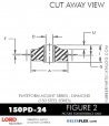 RubberPartsCatalog.com - LORD Corporation Plateform Mount 150PD-24 RUBBER-PARTS-CATALOG-DELTAFLEX-Vibration-Isolator-LORD-Corporation-PLATEFORM-MOUNT-SERIES-DIAMOND-150PD-24