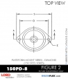 RubberPartsCatalog.com - LORD Corporation Plateform Mount 150PD-8 RUBBER-PARTS-CATALOG-DELTAFLEX-Vibration-Isolator-LORD-Corporation-PLATEFORM-MOUNT-SERIES-DIAMOND-150PD-8